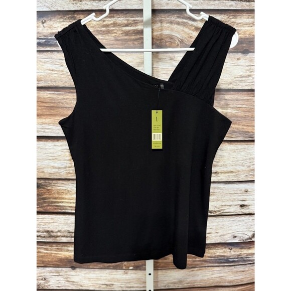 NIC+ZOE BLACK SLEEVELESS TOP BLOUSE SIZE Large NWT - Picture 4 of 9